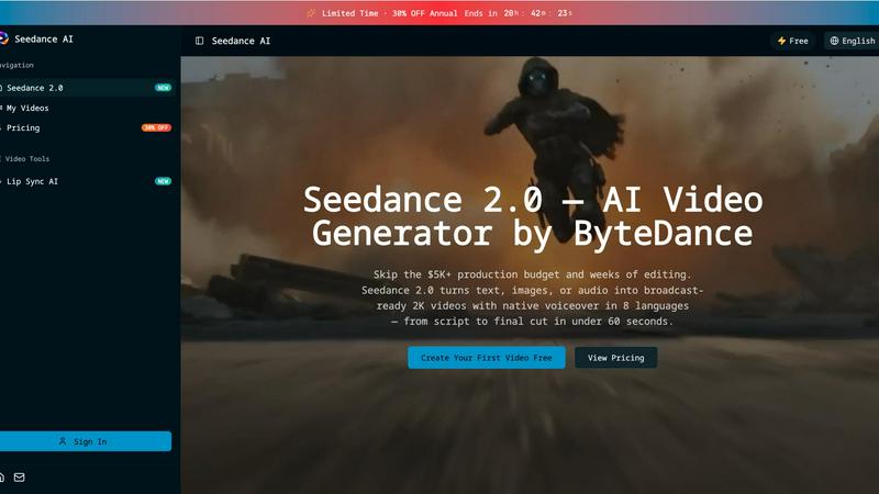 Seedance 2.0 - product for Content Creation