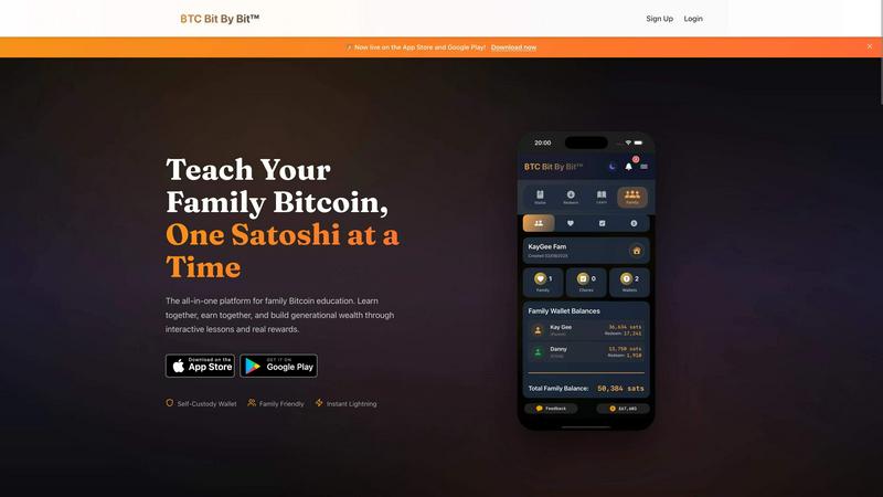 BTCBitByBit App application interface and features