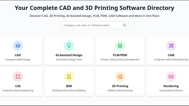 CAD Software Hub application interface and features