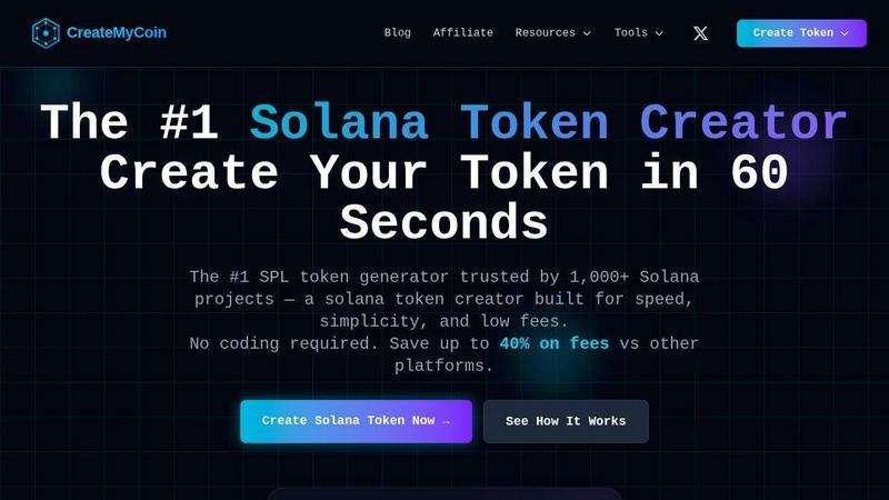CreateMyCoin application interface and features