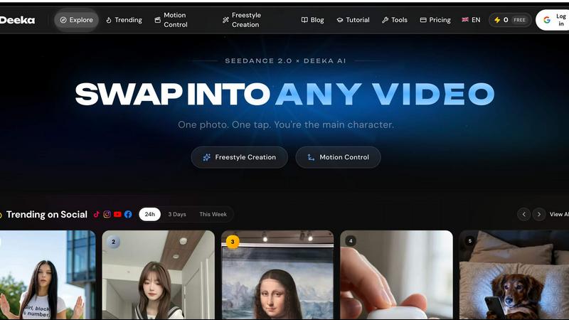 Deeka.ai application interface and features
