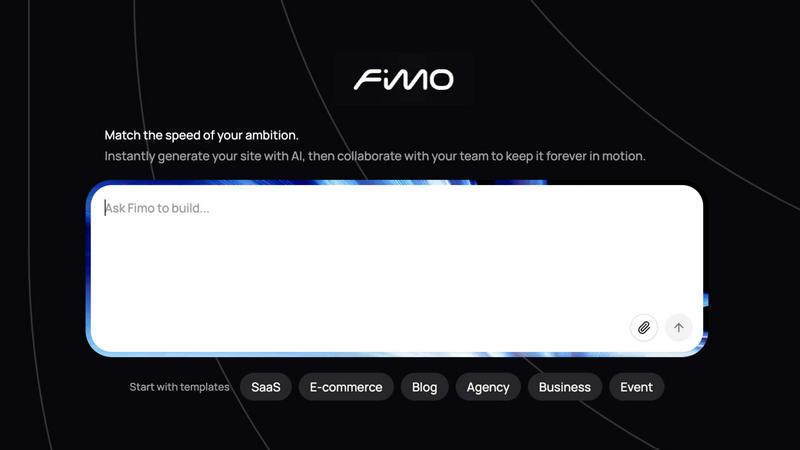 Fimo application interface and features