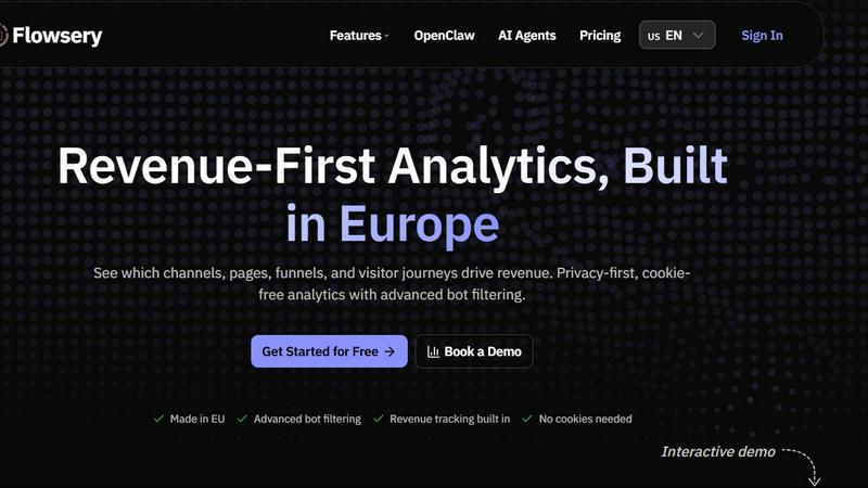FLOWSERY application interface and features