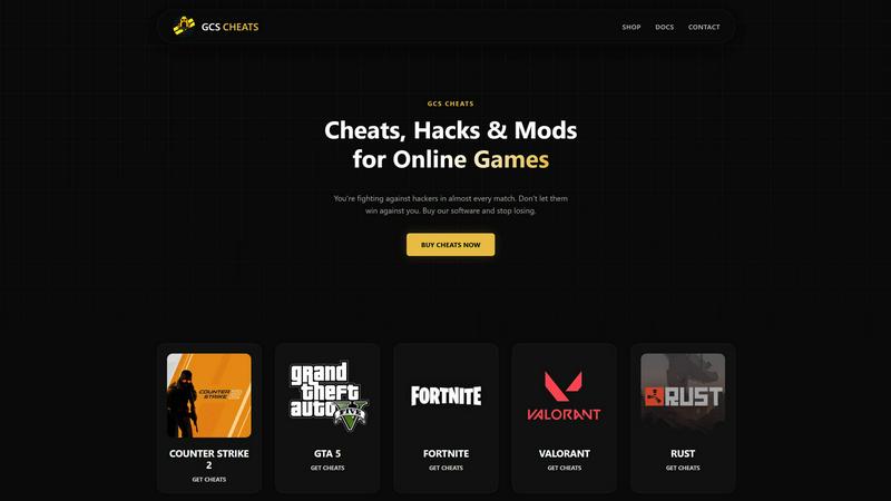 GCS Cheats - product for E-commerce