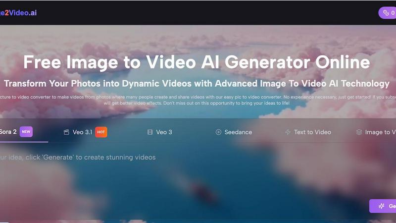 Image2Video.ai - product for productivity