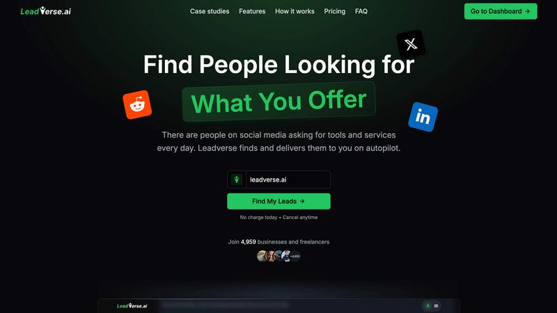 Leadverse - product for Marketing