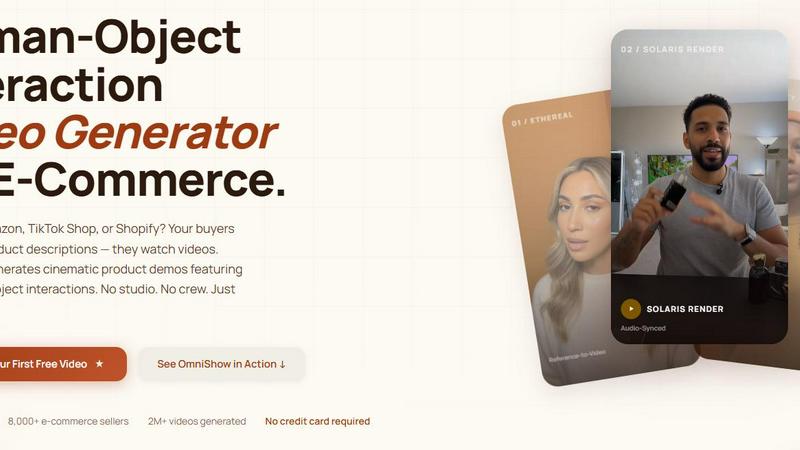 OmniShow AI application interface and features