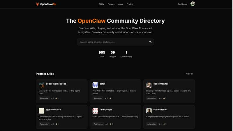 Open Claw Directory