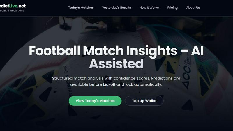 Predict Live application interface and features