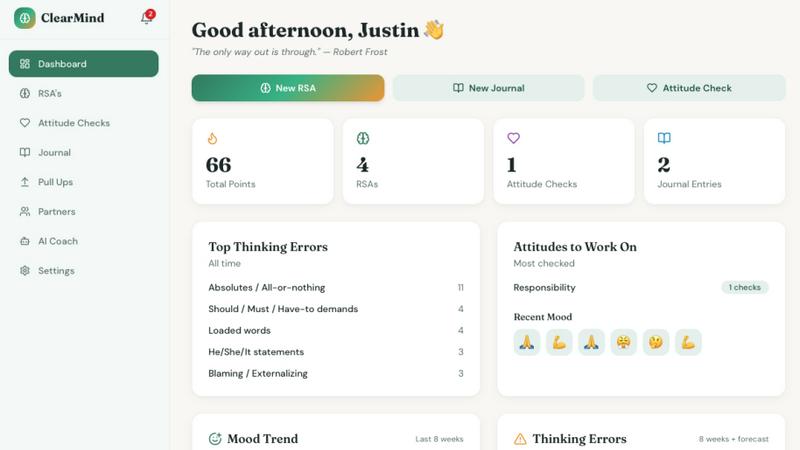 ClearMind AI screenshot