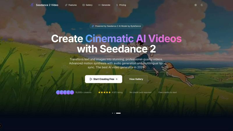 Seedance 2.0 - product for Content Creation