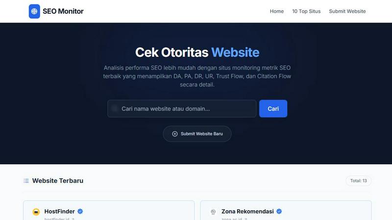SEO Metrics Monitor - product for productivity