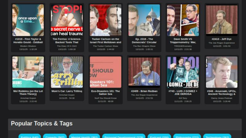 Skipclips application interface and features
