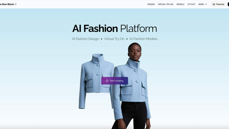 The New Black AI application interface and features