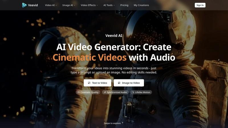 Veevid AI - Professional AI Video Maker