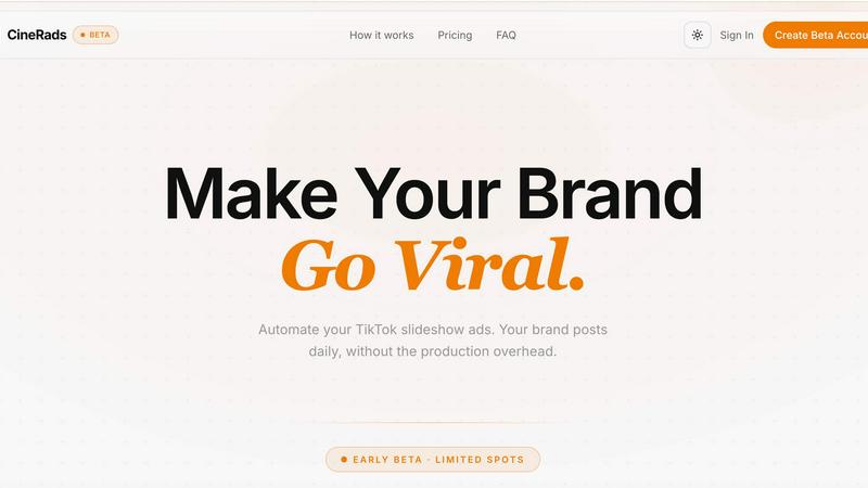 Cinerads - product for Marketing