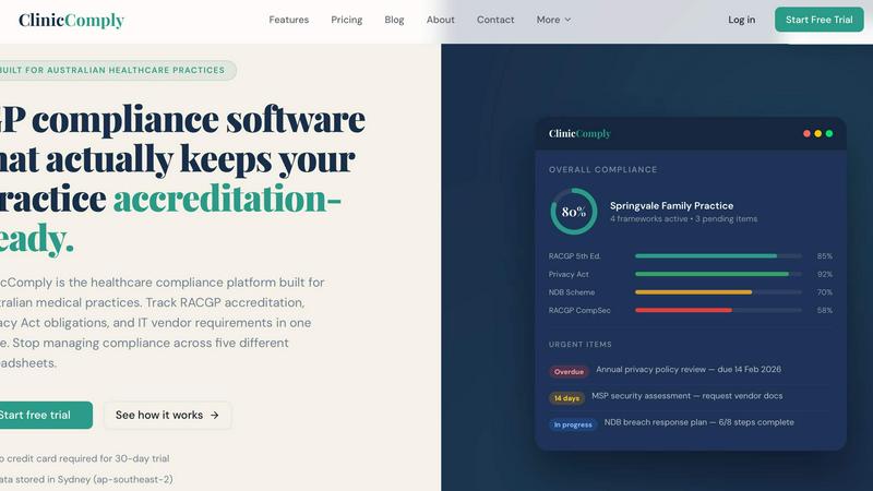 Clinic Comply - product for Productivity & Management