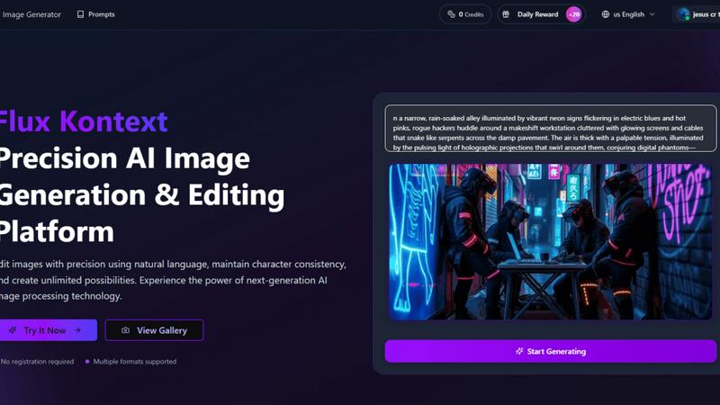 Flux Kontext AI - product for productivity