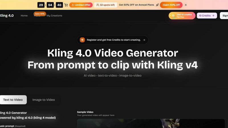 Kling 4.0 - product for Content Creation