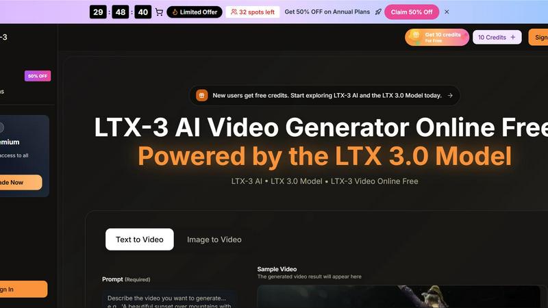 LTX-3 AI Video Generator - product for Content Creation