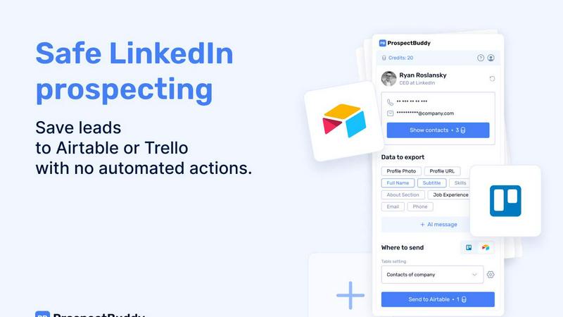 ProspectBuddy application interface and features