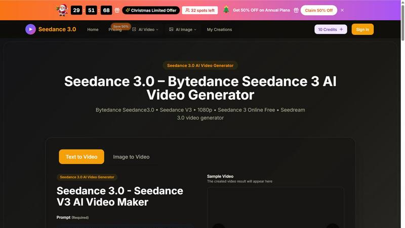 Seedance 3 AI Video Generator - product for Content Creation