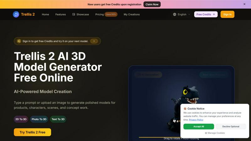 Trellis 2 application interface and features