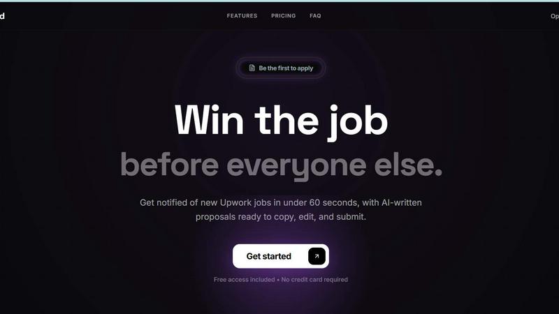 Outbid application interface and features