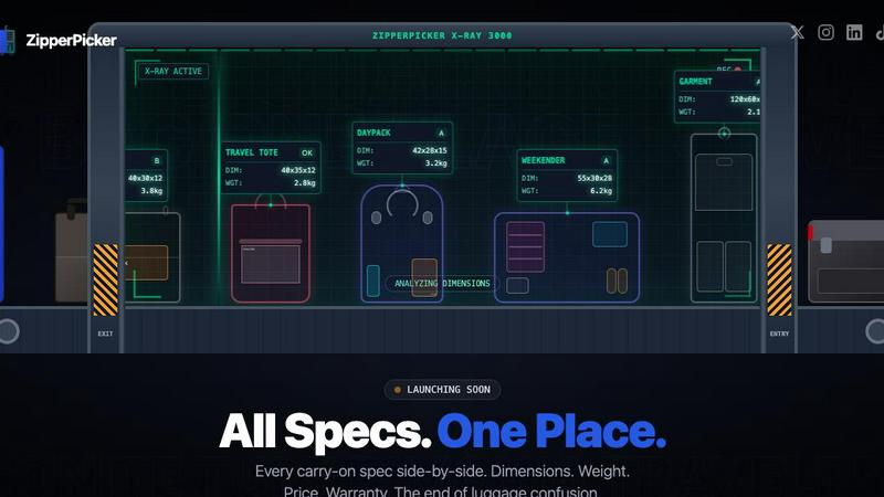 ZipperPicker application interface and features